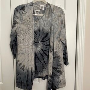 Gray Tie-Dye Women's Jacket